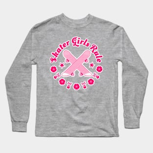 Skater Girls Rule Long Sleeve T-Shirt